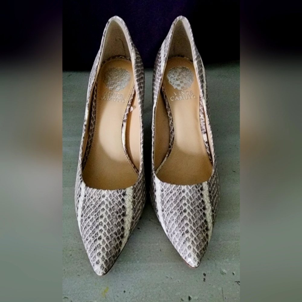 Vince Camuto Snake Skin Stilletos